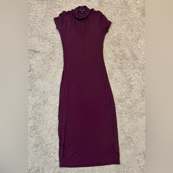 Ribbed choker midi dress size XS - Picture 1 of 3
